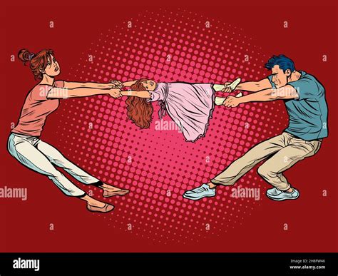 Father Daughter Argue Stock Vector Images Alamy