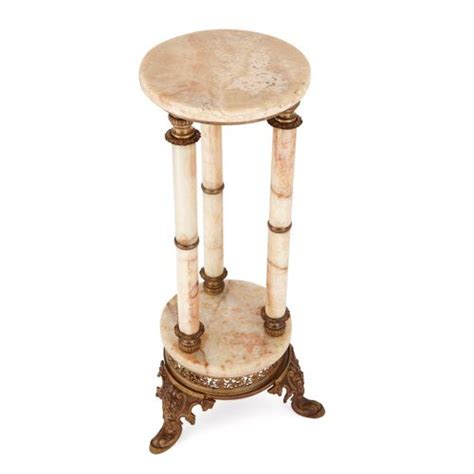 Antique French Onyx And Gilt Metal Side Pedestal Mayfair Gallery