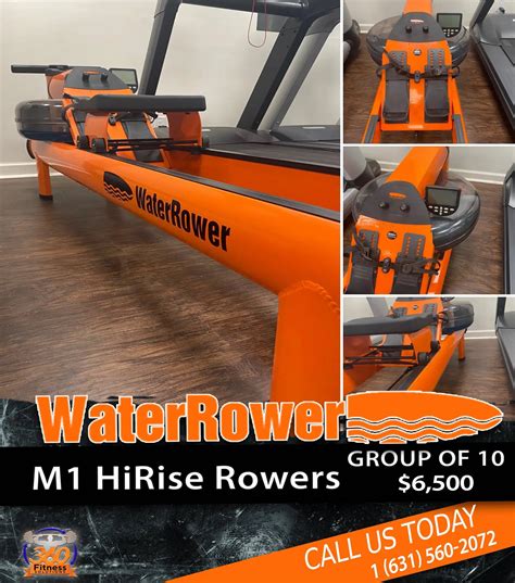 Waterrower M1 Hirise Rowing Machine Package 360 Fitness Solutions