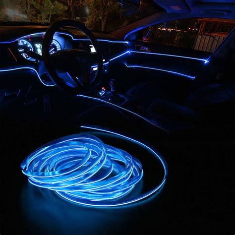 Fita De Led Tipo Neon Iluminação Painel Interior Carro 5m