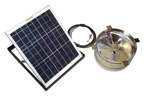 Rand Solar Powered Attic Gable Fan 30 Watt Solar Panel 1911 Cfm