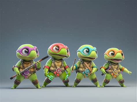 Bmnt Baby Mutant Ninja Turtles Zbrushcentral