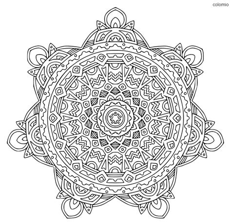 Tibetan Mandala Coloring Pages Coloring Pages