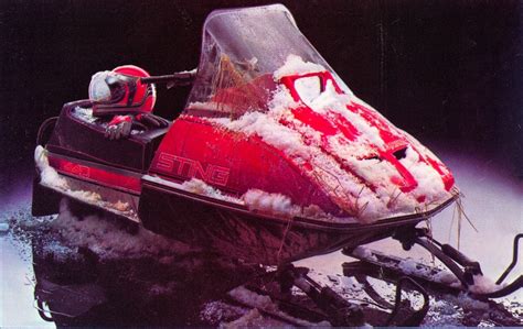 classic snowmobiles of the past 1981 scorpion sting after a hard ride