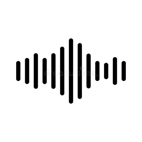 Radio Wave Or Sound Wave Icon Vector Isolated Electric Signal Wave