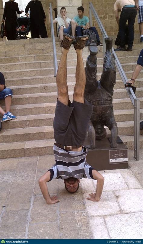 Yoga Poses Around The World Headstand Taken In Jerusalem Israel By J