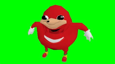 Ugandan Kuckles Do You Kno De Wae Green Screen Youtube