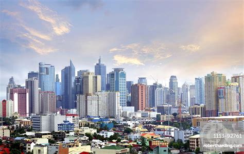 Skyline Of Makati City Manila Stock Photo