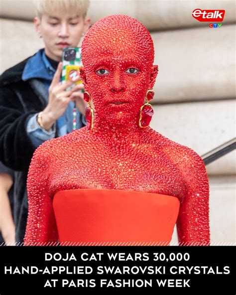 Doja Cat Turns Heads At Paris Fashion Week Stepping Out Covered Head