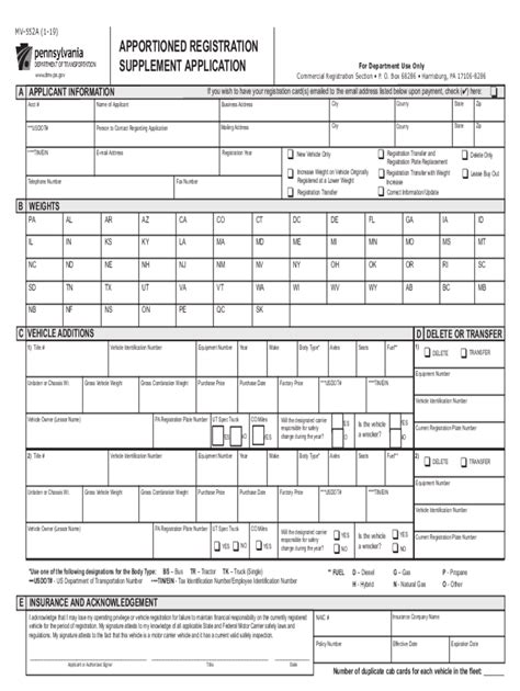 2019 2022 Form Pa Mv 552a Fill Online Printable Fillable Blank