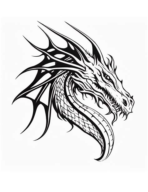 Dragon Head Coloring Page Download Printable Pdf Templateroller