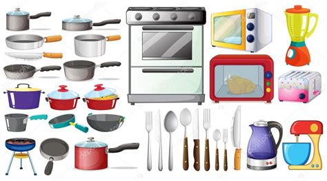 Objetos De Cocina Vector Gráfico Vectorial © Interactimages Imagen