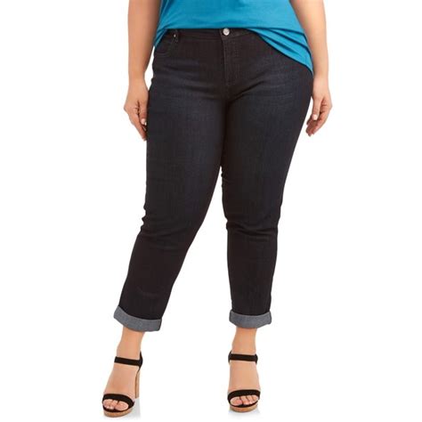 This is measured from the bottom of the crotch on the inside pant leg to the bottom of the jean. Just My Size - Just My Size Women's Plus-Size Boyfriend 5 ...