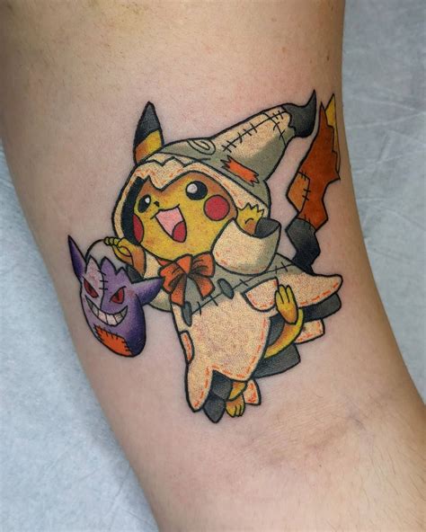 25 pokémon tattoos that are exploding with color and life