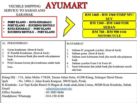 Car delivery or shipping to sabah and sarawak. Cara Pos Motor dan Kereta Ke Seluruh Malaysia Dengan Mudah
