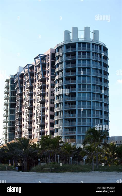 Hi Rise Buildings On Miami Beach Florida Stock Photo Alamy