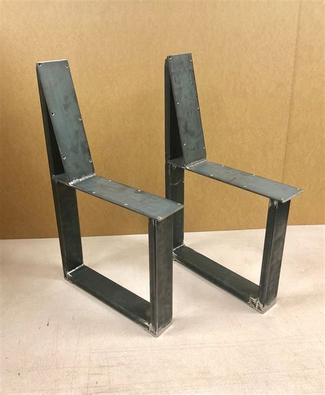 U Shaped Bench Steel Legs With Back Rest Set Of Steel Bench Etsy Steel Bench Bench Legs