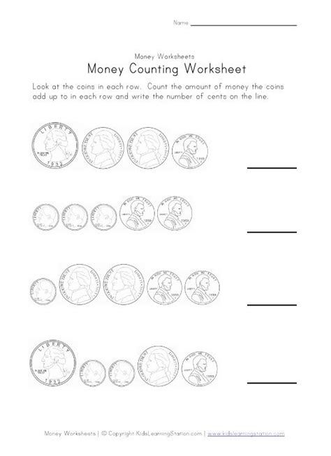 8 Best Counting Money Worksheets Images On Pinterest Counting Money