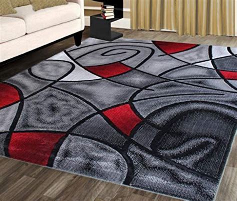 Is 8 x 10 tasveer streaming? Masada Rugs, Modern Contemporary Area Rug, Red Grey Black ...