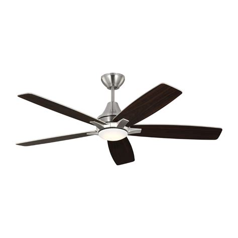 Monte Carlo 5lwdr52bsd Lowden 52 Inch Brushed Steel Ceiling Fan