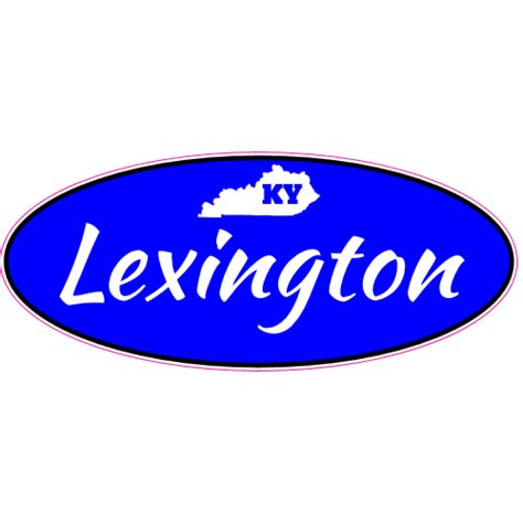 Lexington Kentucky Oval Decal Us Custom Stickers
