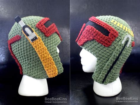 Star Wars Boba Fett Helmet Crochet Hat Gadgetsin