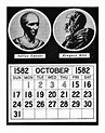 The calendar in October 1582 lost 11 days during the conversion from ...