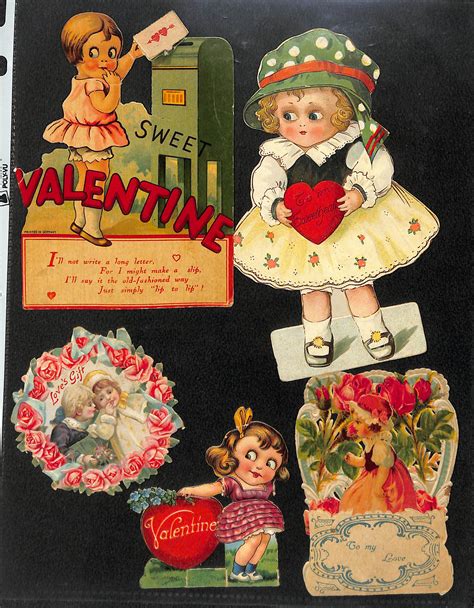 Lot Detail Approx 200 Vintage Valentines Cards And Approx 50 Early