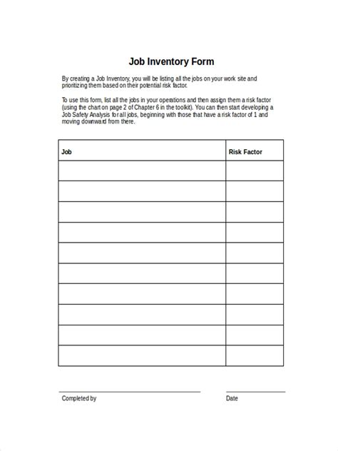 Review an example of a reference letter written by an employer and download a template (compatible with google docs and microsoft word). FREE 5+ Job Inventory Examples & Samples in PDF | DOC ...