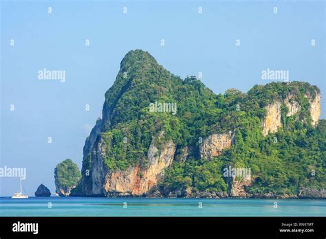Limestone Cliffs Of Phi Phi Don Island Krabi Province Thailand Koh