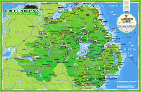 Northern Ireland Tourist Map