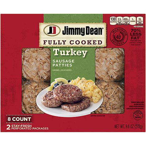 Jimmy Dean Fully Cooked Turkey Sausage Patties Count Sausage