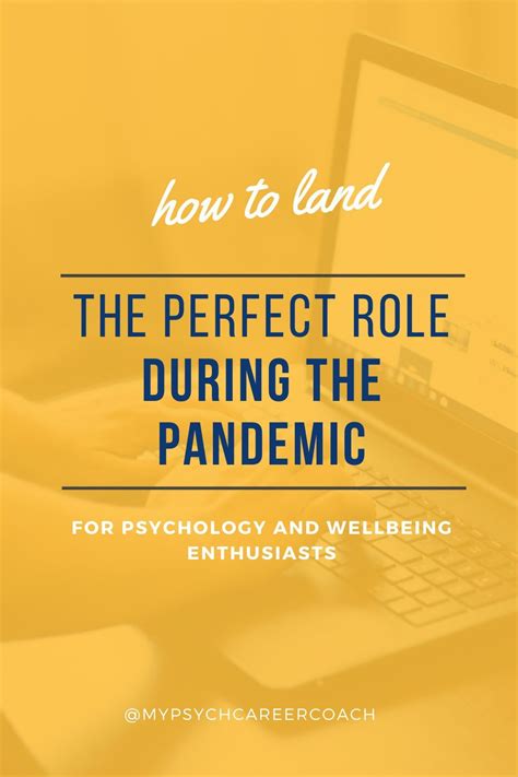Psychology Job Hunting During The Pandemic Bu Psych Career Coach Artofit