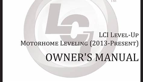 Lippert Components LCI Level-Up Motorhome Leveling (2013-present) User
