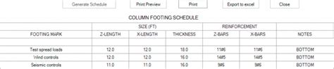 Footing Batch Design Using Asdip Foundation Asdip Software