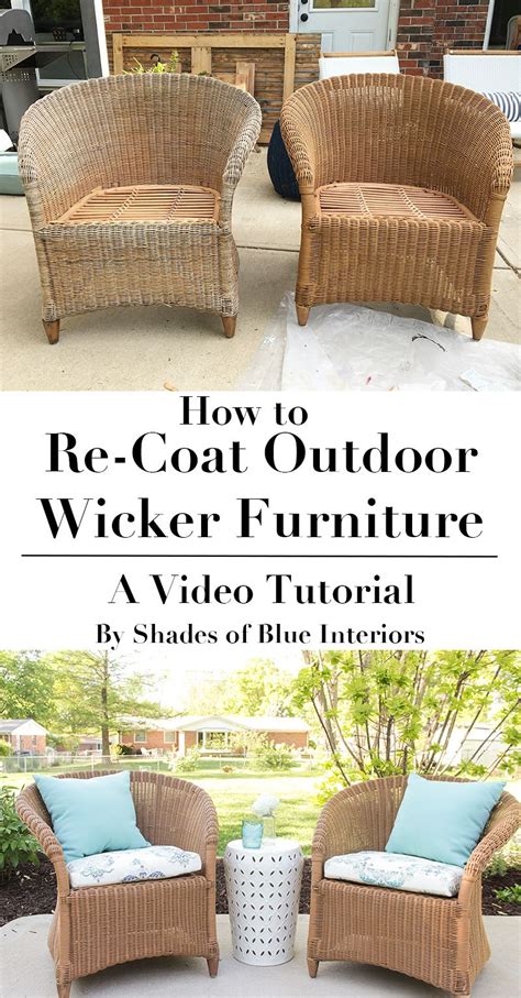 How do you paint and maintain outdoor furniture to last? How to refresh aged or worn wicker furniture by recoating ...