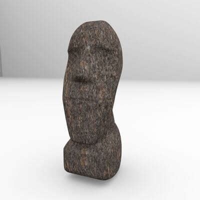 Moai Statue D Model By Firdz D