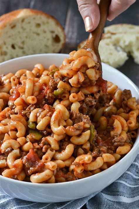 Variations on macaroni and cheese recipes are endless, but most classic versions of the casserole include elbow macaroni baked in a cheese sauce commonly made from american and/or cheddar cheese. Classic American-Style Goulash - Mother Thyme