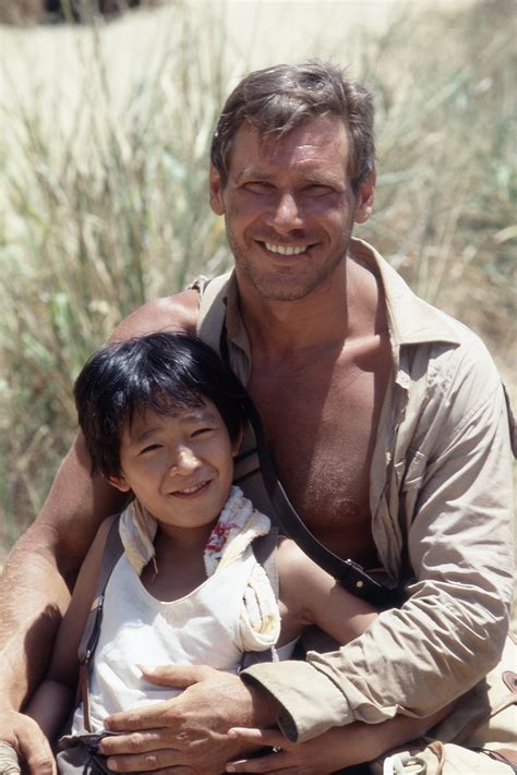 Rare Indiana Jones Photos Of Ke Huy Quan And Harrison Ford