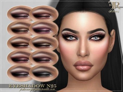 The Sims Resource Eyeshadow N25 By Fashionroyaltysims Sims 4