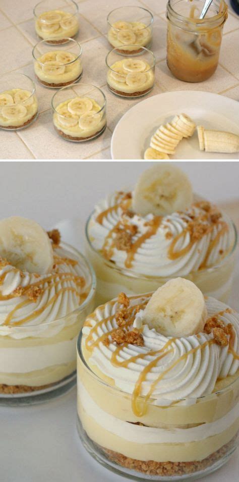 Banana Caramel Cream Dessert Desserts Yummy Food No Cook Desserts
