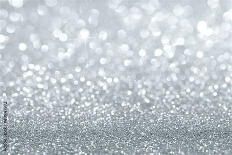 Shiny Silver Defocused Background With Copy Space Stock Photo Adobe Stock