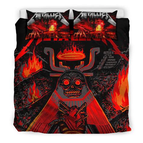 Metallica Bedding Set 06 - Metallica Gift - Unique Gift - Friend Gift - Family Gift - Meaning Gift