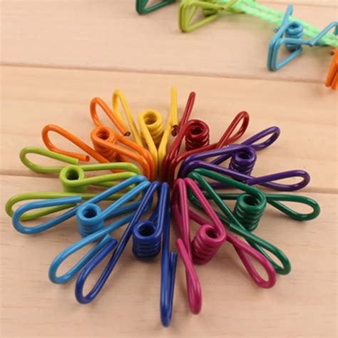 10pcslot Metal Stainless Steel Clip Mini Color Clips Decorations Paper