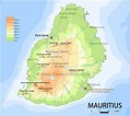 Mauritius Map, Geographical features of Mauritius of the Caribbean ...