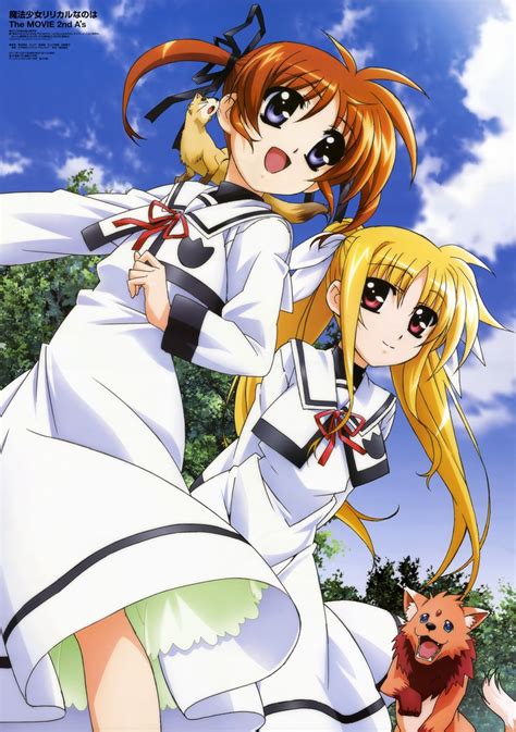 Fate Testarossa Takamachi Nanoha Yuuno Scrya And Arf Lyrical Nanoha And 4 More Drawn By