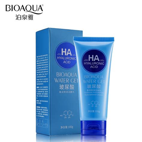 Bioaqua Brand Hyaluronic Acid Facial Pore Cleanser Moisturizing Deep Cleaning Washing Whitening