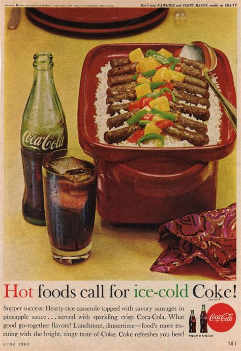 Hot Foods Call For Ice Cold Coke 1962 Adbranch