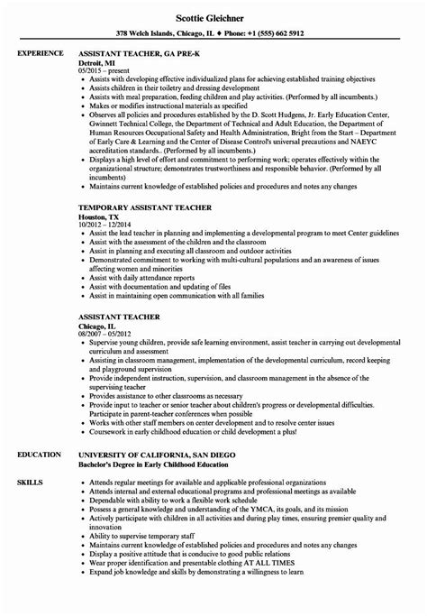 Find the right teacher assistant job with estimated salaries, company ratings, and highlights. 20 Teacher assistant Job Description Resume | Teacher ...