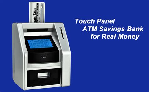 Atmbnk Atm Savings Piggy Bank For Real Money With Touch